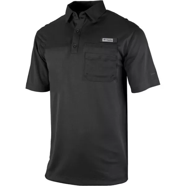 Columbia Golf Mens OmniWick Flycaster Pocket PoloBlack