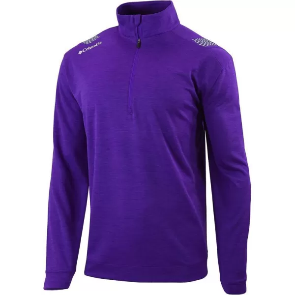 Columbia Golf Mens OmniWick Oakland Downs 14 ZipPurple