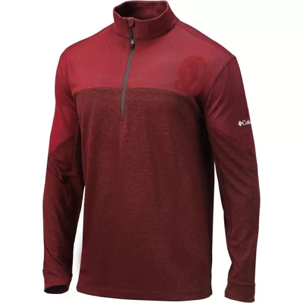 Columbia Golf OmniWick Home Course 14 Zip PulloverIntense Red