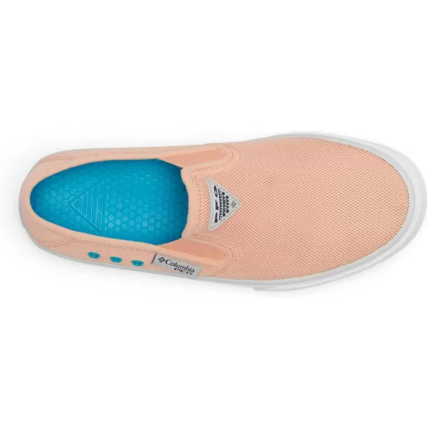 Columbia Womens Slackwater Breeze Slip PFG Boat ShoeLight CoralWhite