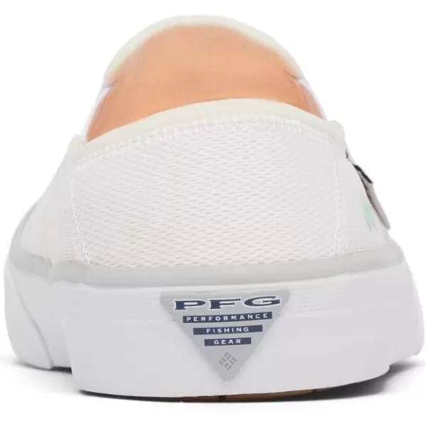 Columbia Womens Slackwater Breeze Slip PFG Boat ShoeWhiteIcy Morn