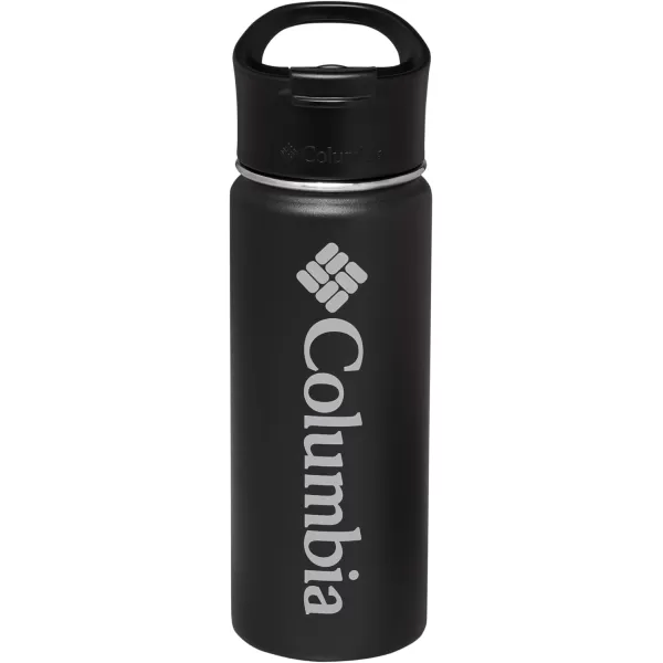 Columbia 18 fl oz DoubleWall Insulated Vacuum Bottle with ScrewOn Top BlackColumbia 18 fl oz DoubleWall Insulated Vacuum Bottle with ScrewOn Top Black