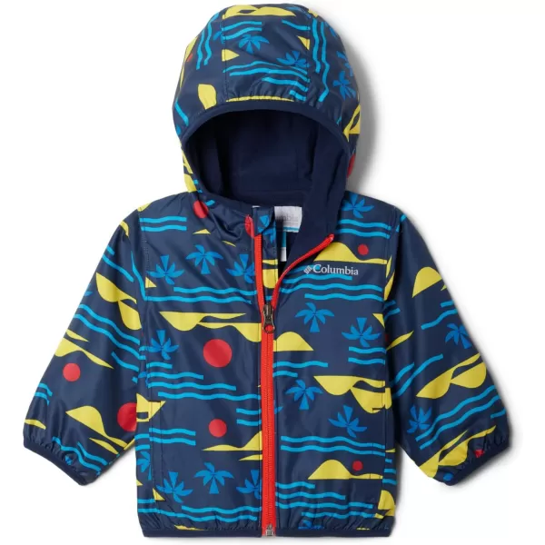 Columbia Baby Boys Mini Pixel Grabber Ii Wind JacketCollegiate Navy Seaside