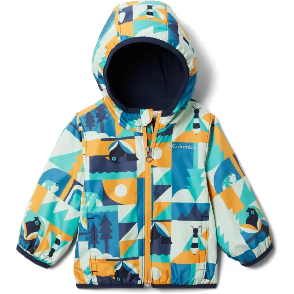 Columbia Baby Boys Mini Pixel Grabber Ii Wind JacketDeep Marine Summer Escape