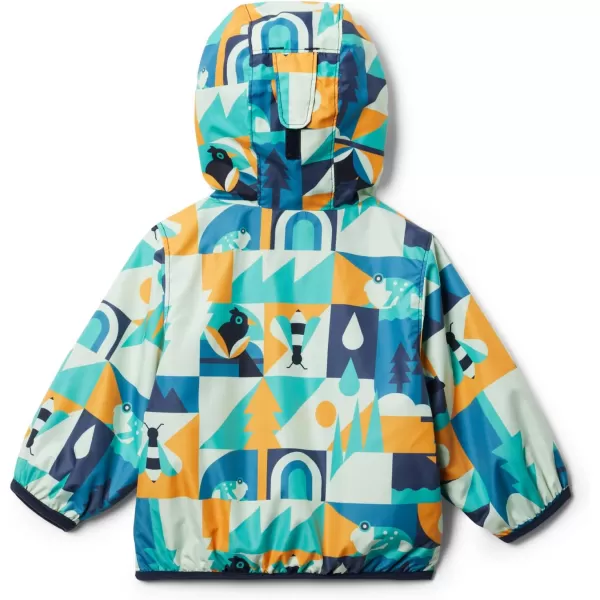 Columbia Baby Boys Mini Pixel Grabber Ii Wind JacketDeep Marine Summer Escape