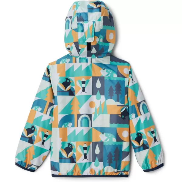 Columbia Baby Boys Mini Pixel Grabber Ii Wind JacketDeep Marine Summer Escape