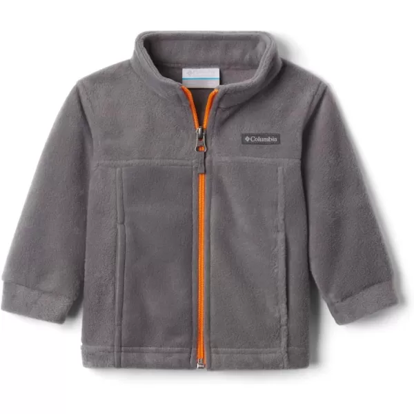 Columbia Baby Boys Steens Mountain Ii FleeceCity Grey Flame Orange