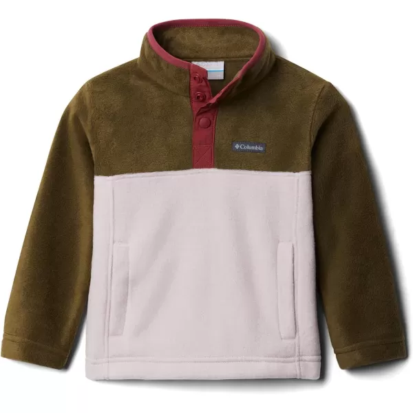 Columbia Baby Steens MTN 14 Snap Fleece PullOverMineral PinkNew Olive