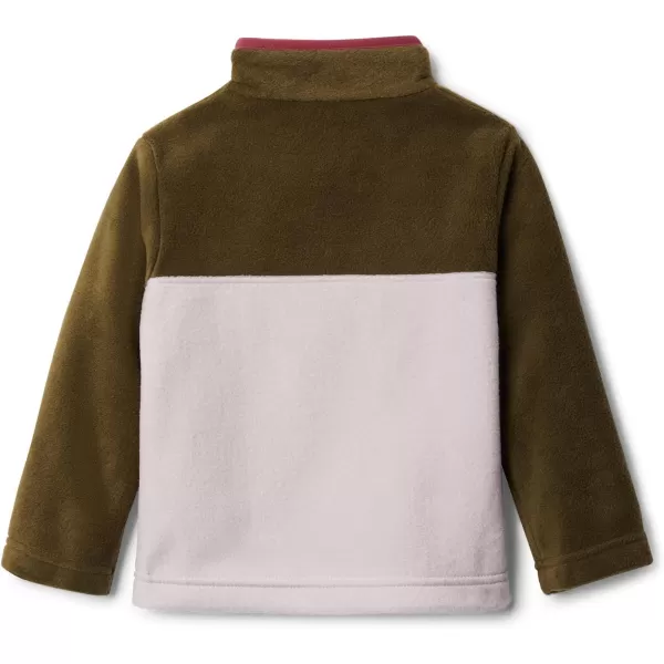 Columbia Baby Steens MTN 14 Snap Fleece PullOverMineral PinkNew Olive