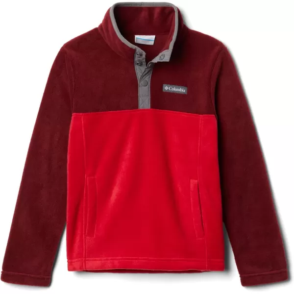 Columbia Baby Steens MTN 14 Snap Fleece PullOverMountain RedRed Jasper