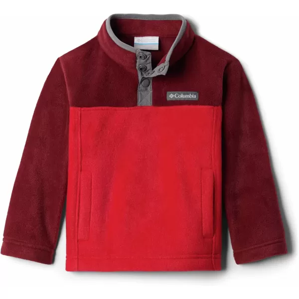 Columbia Baby Steens MTN 14 Snap Fleece PullOverMountain RedRed Jasper