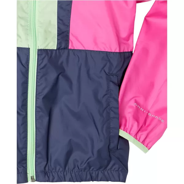 Columbia Boys Back Bowl Hooded WindbreakerPink IceNocturnalKey West