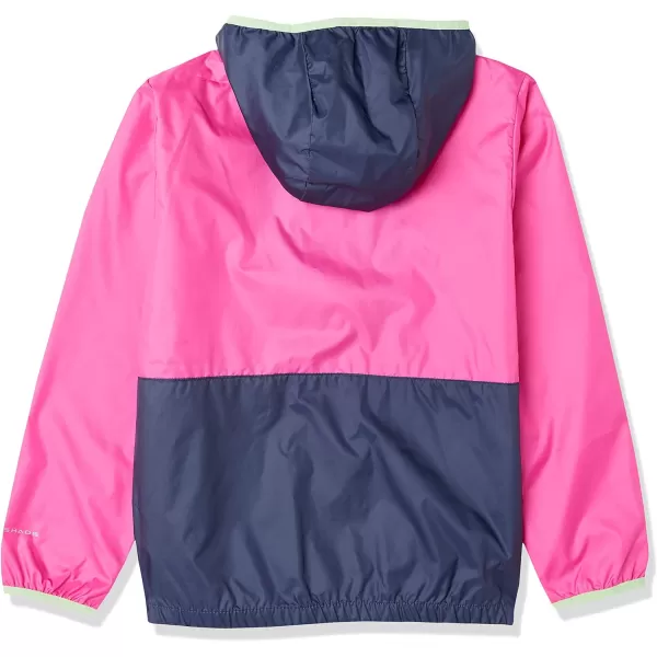 Columbia Boys Back Bowl Hooded WindbreakerPink IceNocturnalKey West