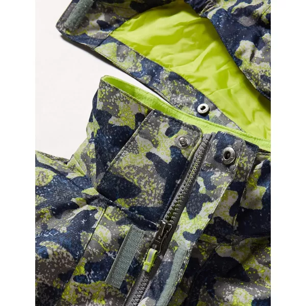 Columbia Boys Bugaboo II Fleece Interchange JacketBright Chartreuse Camo Print