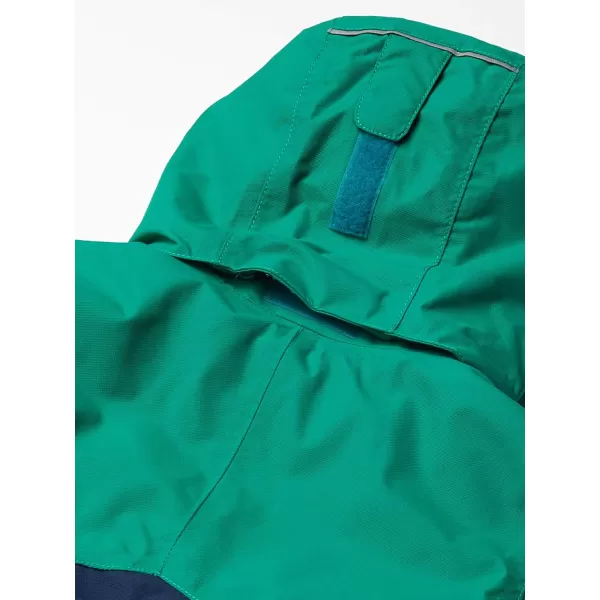 Columbia Boys Bugaboo II Fleece Interchange JacketCollegiate NavyEmerald Green