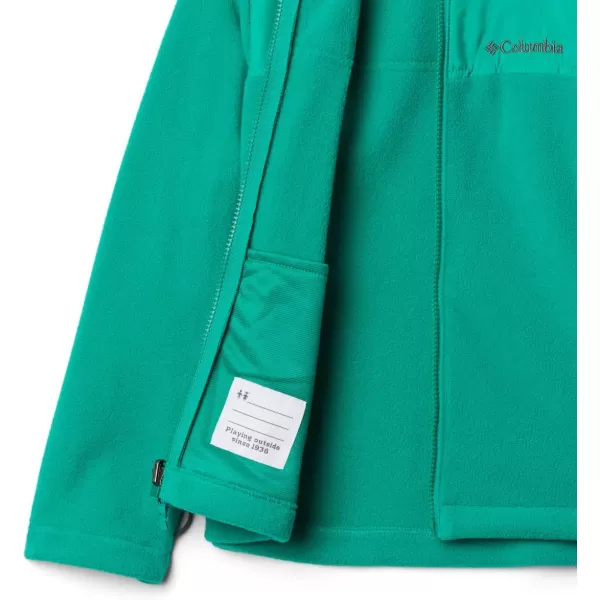 Columbia Boys Bugaboo II Fleece Interchange JacketCollegiate NavyEmerald Green