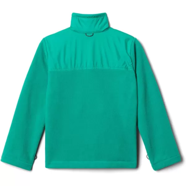 Columbia Boys Bugaboo II Fleece Interchange JacketCollegiate NavyEmerald Green