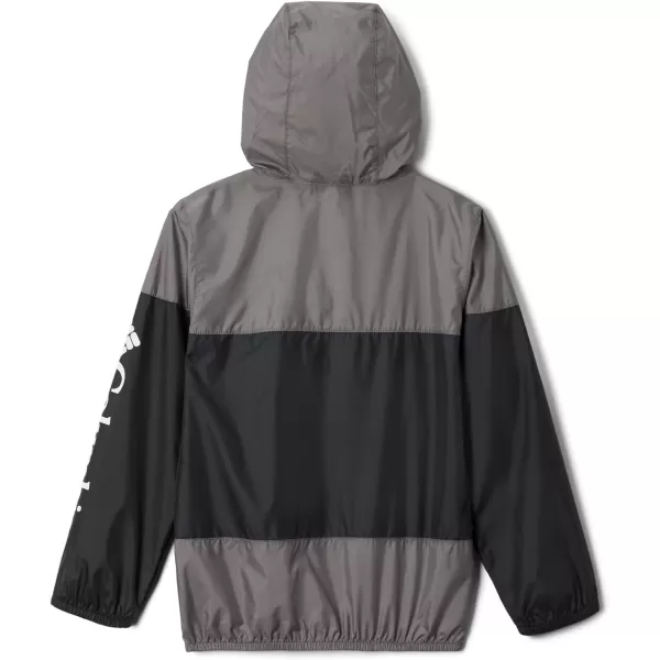 Columbia Boys Flash Challenger WindbreakerBlackCity Grey