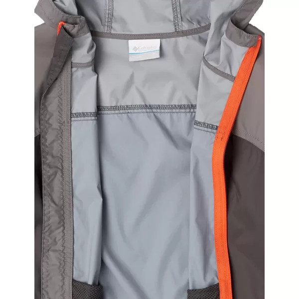 Columbia Boys Glennaker Rain JacketSharkCity GreyRed