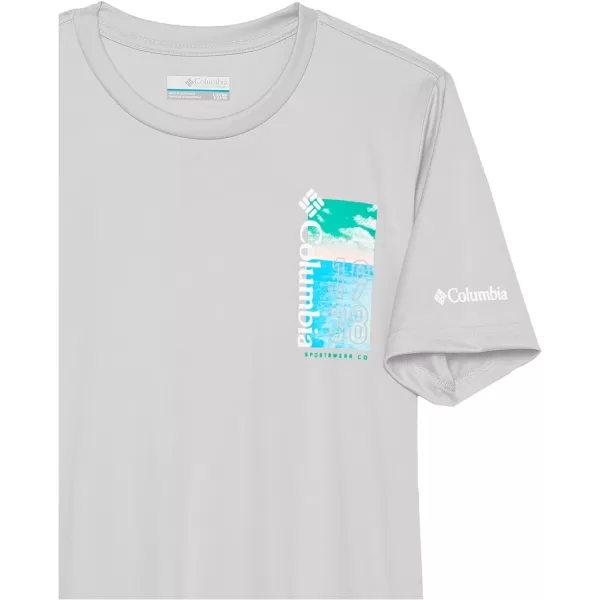 Columbia Boys Grizzly Ridge Short Sleeve Graphic ShirtColumbia GreyPositive Outlook Graphic