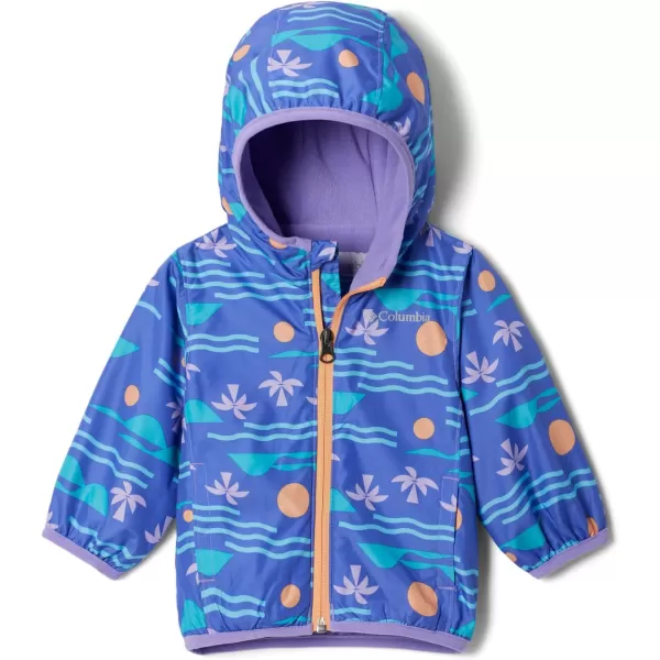 Columbia Boys Mini Pixel Grabber Ii Wind JacketPaisley Purple Seaside