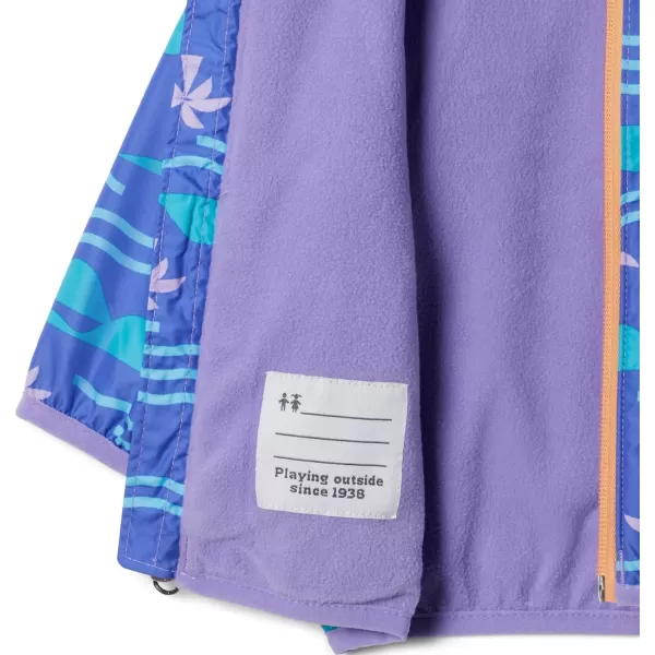 Columbia Boys Mini Pixel Grabber Ii Wind JacketPaisley Purple Seaside