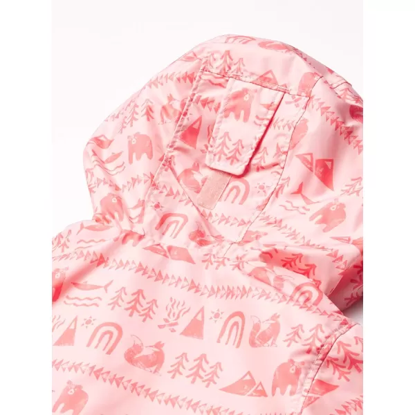 Columbia Boys Mini Pixel Grabber Ii Wind JacketPink Sand Camp Hieroglyphs