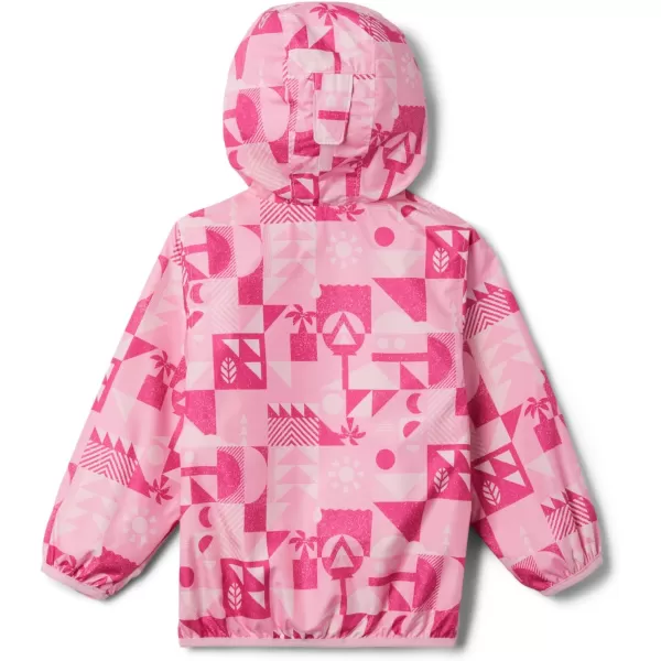 Columbia Boys Mini Pixel Grabber Ii Wind JacketWild Rose Quest