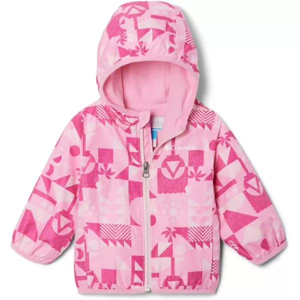 Columbia Boys Mini Pixel Grabber Ii Wind JacketWild Rose Quest