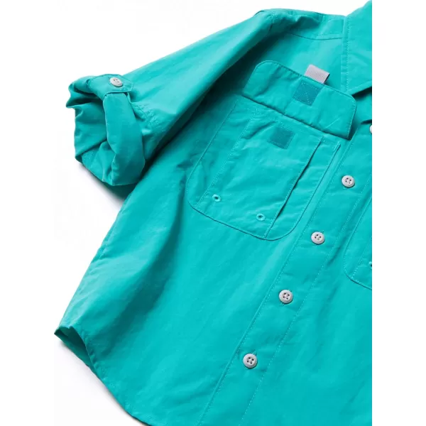 Columbia Boys PFG Bahama Long Sleeve ShirtBright Aqua