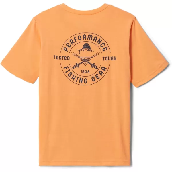 Columbia Boys PFG Short Sleeve Graphic TeeBright Nectar  Pfg Tested Tough Salt