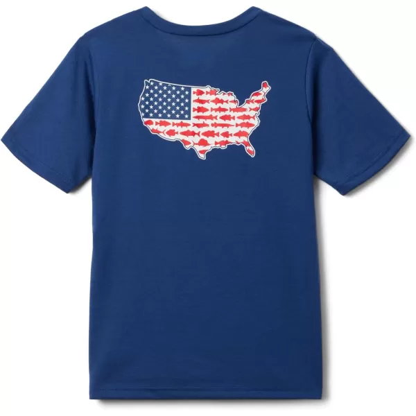 Columbia Boys PFG Short Sleeve Graphic TeeCarbonUsa Statetriot