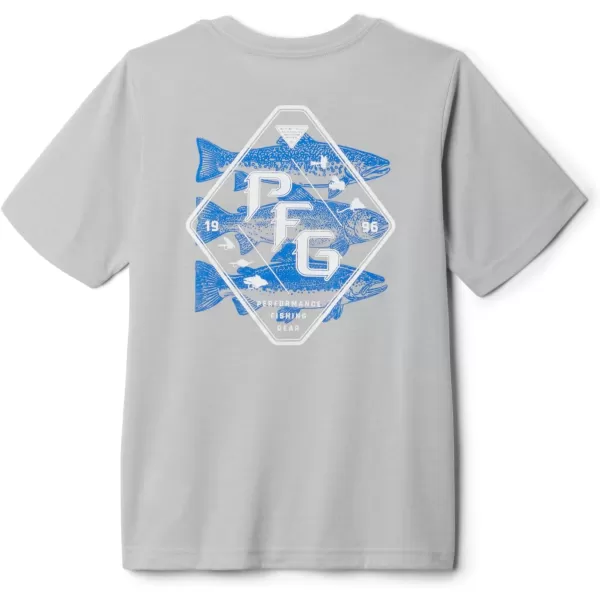 Columbia Boys PFG Short Sleeve Seasonal Graphic TeeCool GreyStack Em Trout