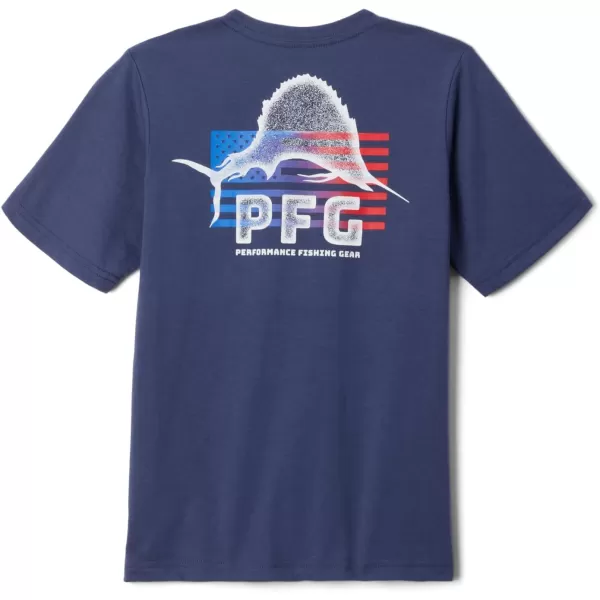 Columbia Boys PFG Short Sleeve Seasonal Graphic TeeNocturnalFlag Jumper Salt