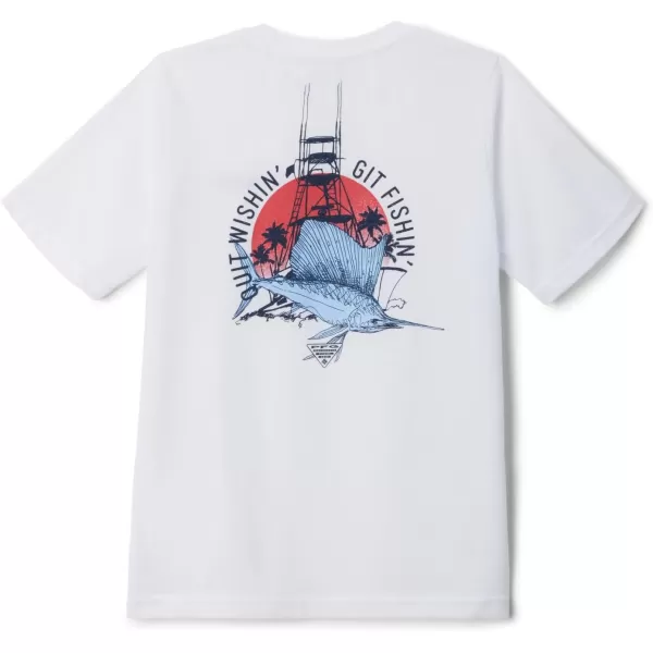 Columbia Boys PFG Short Sleeve Seasonal Graphic TeeWhiteSail Tower Graphic