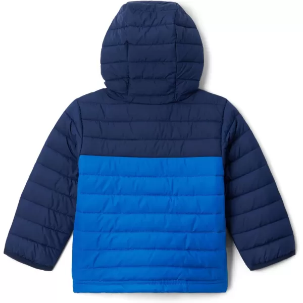 Columbia Boys Powder Lite Hooded JacketBright IndigoCollegiate Navy