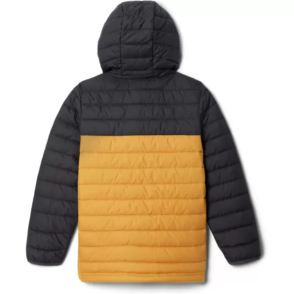 Columbia Boys Powder Lite Hooded JacketRaw HoneyShark