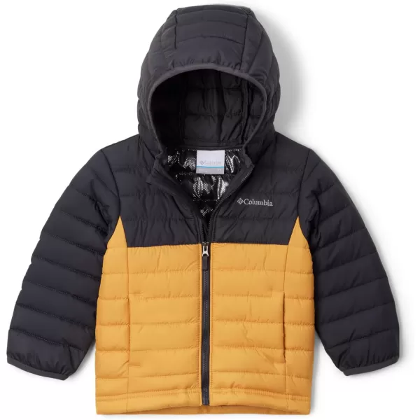 Columbia Boys Powder Lite Hooded JacketRaw HoneyShark