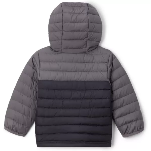 Columbia Boys Powder Lite Hooded JacketSharkCity Grey