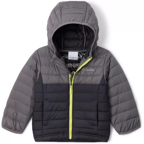 Columbia Boys Powder Lite Hooded JacketSharkCity Grey