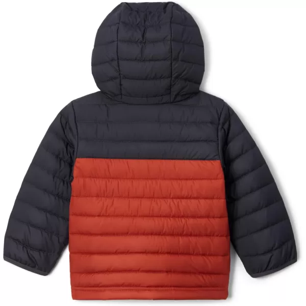 Columbia Boys Powder Lite Hooded JacketWarp RedShark