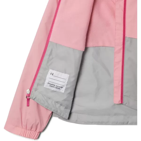 Columbia Boys RainZilla JacketPink Orchid  Columbia Grey