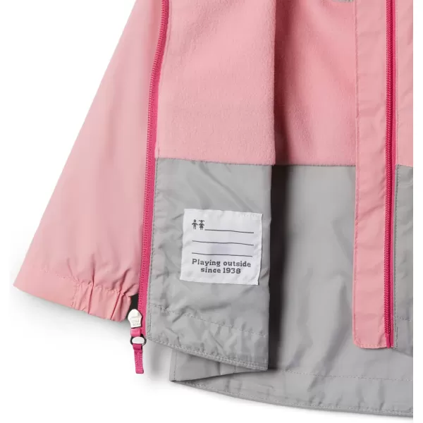 Columbia Boys RainZilla JacketPink Orchid  Columbia Grey