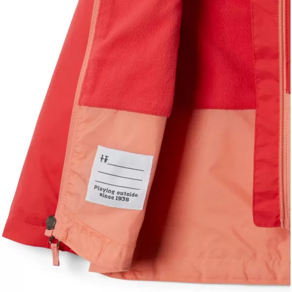 Columbia Boys RainZilla JacketRed HibiscusCoral Reef