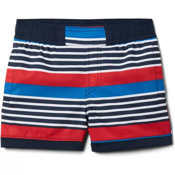 Columbia Boys Sandy Shores Boardshort MoistureWicking UV Sun ProtectionCollegiate Navy Milo Stripe