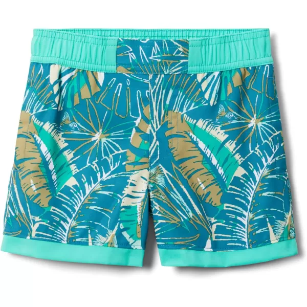 Columbia Boys Sandy Shores Boardshort MoistureWicking UV Sun ProtectionDeep Marine King Palms