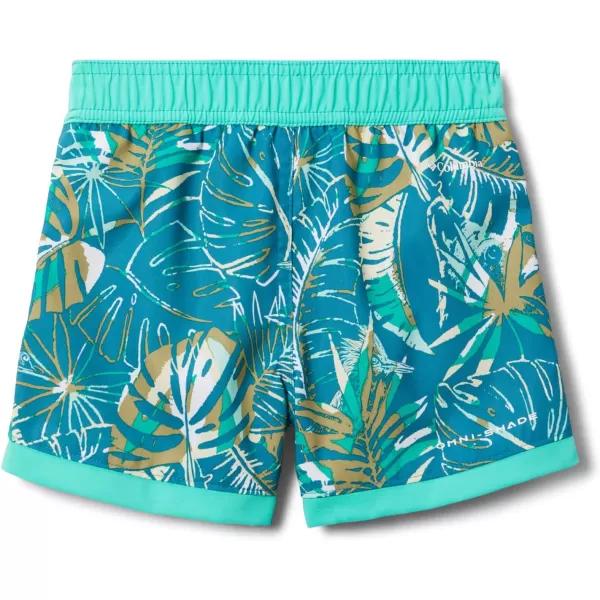 Columbia Boys Sandy Shores Boardshort MoistureWicking UV Sun ProtectionDeep Marine King Palms