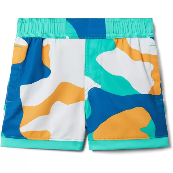 Columbia Boys Sandy Shores Boardshort MoistureWicking UV Sun ProtectionElectric Turquoise Mod Camo