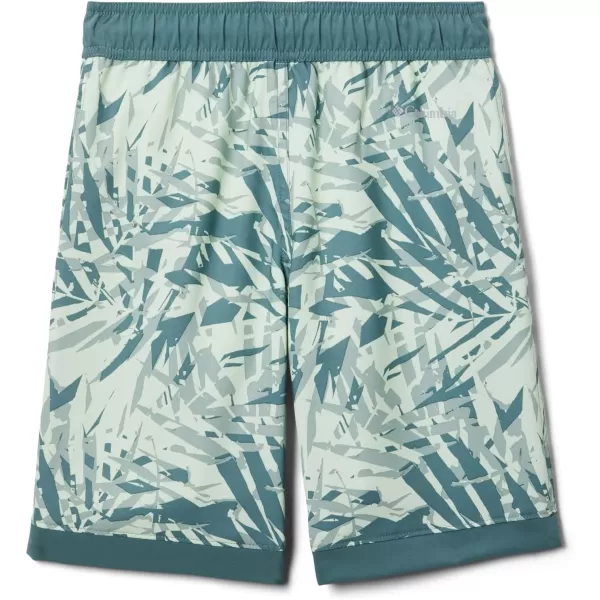 Columbia Boys Sandy Shores Boardshort MoistureWicking UV Sun ProtectionMetal Dye Palms TonalMetal