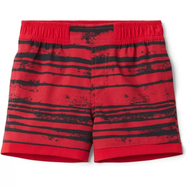 Columbia Boys Sandy Shores Boardshort MoistureWicking UV Sun ProtectionMountain Red Texture Stripe